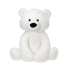 Jumbo Sitting Polar Bear Stuffed Animal By Fiesta Polar Bear Plush Bear Stuffed Animal Teddy Bear Cartoon