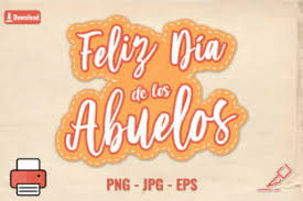Manualidades, postales para imprimir, actividades. Feliz Dia De Los Abuelos Graphic By Kris Arts Creative Fabrica