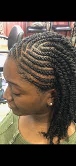 Spring Twists W Braided Front Natural Hair Styles Hair Styles Braided Hairstyles