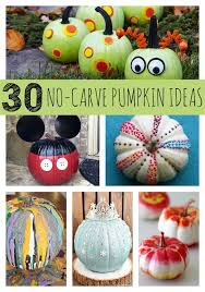 No carving pumpkin decorating ideas. 30 Awesome No Carve Pumpkin Ideas Pretty My Party Party Ideas
