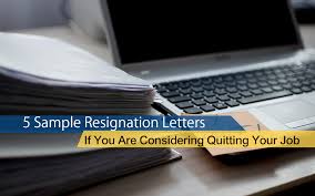 We've written a couple letter of resignation samples for you to work off of. Considering Quitting Your Job Here Are 5 Sample Resignation Letters To Get You Started Jobsdb Hong Kong