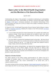 You are presented with so many insurance options that you are unsure which is best. Pdf Open Letter 3 To The World Health Organisation And The Members Of Its Executive Board Ahead Of The World Health Assembly May 2021