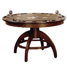 This combination poker and dining table features a removable gaming top and four rolling chairs for an easy transition from dinner time to game night. Wayfair Convertible Dining Table Poker Card Tables You Ll Love In 2021