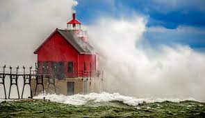 Visit Ludington Grand Haven Lighthouse And Pier On Lake Michigan