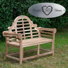 Mit unserer edlen geschenkmappe und der personalisierten geschenkurkunde verleihen sie ihrem geschenk zur goldenen hochzeit ein. Bank Zur Goldenen Hochzeit Mit Gravur Teak Holz