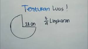 Luas daerah, diwarnai semoga bermanfaat Cara Menghitung Luas 3 4 Lingkaran Matematika Sd Youtube