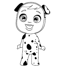 Cry Babies Coloring Page Drawing 2