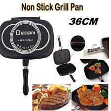 Durable and easy to maintain, it also can be used with different. Dessini Double Sided Non Stick Grill Pan 36cm In Ojodu Kitchen Dining Ameerah Fajingbesi Jiji Ng