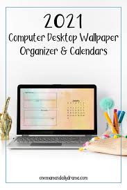 I'm trying something new with this marble and gold foil desktop wallpaper organizer, and hope it'll help me keep my desktop a tad more organized. Desktop Organizer Wallpaper Updated With 2021 Calendars