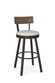 Costway set of 4 low back metal counter stool 24'' seat height industrial bar stools gunblack. Amisco S Lauren Swivel Stool 40293 W Wood Backrest Free Shipping