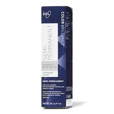 Midnight Blue Black Color Brilliance Semi Permanent Hair Color By Ion Demi Semi Permanent Hair Color In 2021 Black Hair Dye Midnight Blue Hair Permanent Hair Color