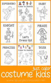 Online dressing up games / decoration & coloring activities. Costume Kids Coloring 1 1 1 1