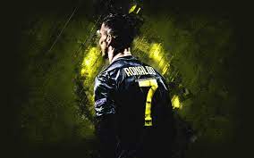 He is a forward a. Download Wallpapers Cristiano Ronaldo Portuguese Soccer Player Juventus Fc Black Uniform Cr7 Football Star Serie A Italy Football Yellow Stone Background For Desktop With Resolution 2880x1800 High Quality Hd Pictures Wallpapers
