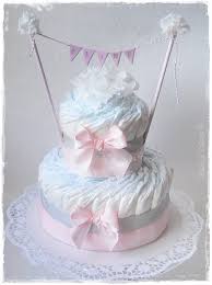 Gateau De Couches Rose Personnalise Gateau De Couches Cadeau Naissance Fille Gateaux De Langes