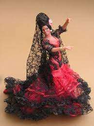She is about 13 inches tall to the top of the mantilla comb. Spanish Doll Spanish Dress Baby Blonde Hair Fashion Dolls