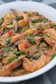 Spicy Ginataang Hipon Recipe Panlasang Pinoy Recipes Spicy Dishes Spicy Recipes