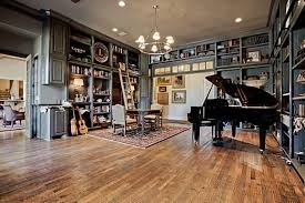 Piano Music Room Library Dream Home Music Rooms Piano Studio Room Music Room Decor