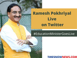 Haridwar mp ramesh pokhriyal nishank is hrd minister, new education policy his top modi's love and respect for education is legendary. Education Minister Ramesh Pokhriyal Live Webinar Today Key Takeaways