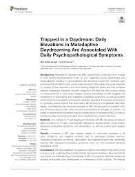 Pdf Trapped In A Daydream Daily Elevations In Maladaptive Daydreaming Are Associated With Daily Psychopathological Symptoms