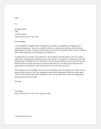 For more information, see resolving consumer problems. Complaint Letter Of Poor Quality Of Food Document Hub
