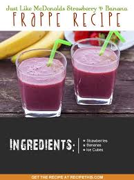 Mcdonalds Strawberry Banana Smoothie In The Blender Recipe Smoothie Without Yogurt Strawberry Banana Smoothie Frappe Recipe