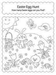 Happy Easter Worksheet For Kids Preschool And Kindergarten Printable Easter Activities Easter Preschool Easter Worksheets