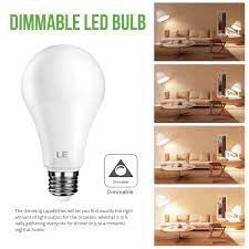 Le 14w A21 Dimmable Warm White Led Light Bulbs 100 Watt Incandescent Bulbs Equivalent E26 Medium Base Pack Of 8 Units In 2021 Led Lights Led Light Bulb Led Light Bulbs