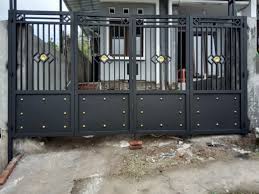 65 model pintu rumah minimalis. Desain Pintu Gerbang Rumah Cek Bahan Bangunan