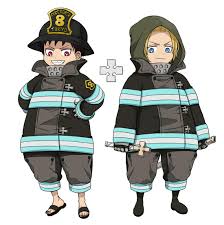 内香 on twitter 森羅日下部さんとアーサー ボイルさん shinra kusakabe chibi wallpaper fire brigade