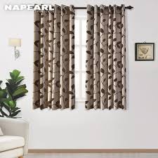 Tolong bantu saya menemukan beberapa tirai untuk kamar saya. Napearl 1 Potongan Pendek Daun Desain Tirai Jendela Kamar Tidur Dapur Grommet Top Semi Blackout Siap Pakai Untuk Ruang Tamu Tirai Aliexpress