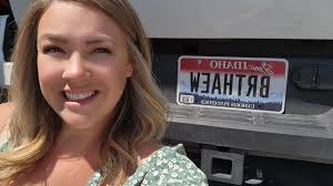 I'm so glad I found this group. I have so many plates to share but starting  with this one. I'm not sure what it's supposed to say but my boyfriend  think it's “