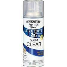 Rustoleum 249117 12 Oz Clear Gloss Painters Touch 2x Ultra Cover Spray Paint Ebay