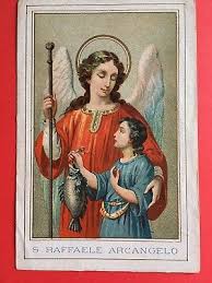 Nel nuovo testamento il termine arcangelo è attribuito a michele. Santino Da Collezione Antico Cromo San Raffaele Arcangelo Arcangelo Santi Cattolici Immagini Religiose