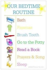 Creating A Bedtime Routine Bedtime Routine Chart Toddler