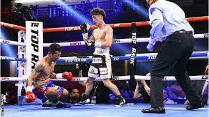 The intense faceoff between naoya inoue and jason moloney after both making weight for title fight. Goex4klhusiqam