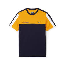 Womens blue round neck light weight long sleeve stretch t shirt size large. Men S Sport Crew Neck Colorblock Pique Tennis T Shirt Mens Polo T Shirts Lacoste T Shirt Polo Shirt Outfits