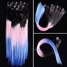 Gone are the days of reaching for any old products in the hair care aisle. 18inch 6pcs Synthetic Ombre Dip Dyed Hippie Hair Extension Clip Wgy61 Black Pink Blue Buy Online In Dominica At Dominica Desertcart Com Productid 2079762