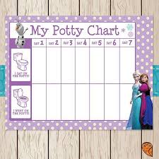 frozen free printable potty training chart preschool