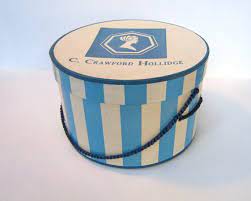 Hat Box C Crawford Hollidge Department Store Vintage Hat Boxes Hat Box Hat Boxes