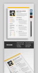 39 Best Photoshop Psd Resume Cv Templates Photo Formats