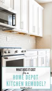 Kitchen remodel costs worksheets for preschoolers. How Much Does A Home Depot Kitchen Cost Kate Decorates