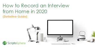 Record video set to split screen.; How To Record An Interview From Home In 2020 During Self Isolation