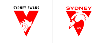 The sydney swans have a long and rich history as the first aussie rules club to be based outside of victoria. Brand New Follow Up New Logo And Identity For Sydney Swans By Sdwm In 2021 Identity Logo Identity Logos