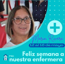 En el día de hoy queremos felicitar a nuestra enfermera Escolar la señora  María Rivera. Estamos muy orgullosos de ti gracias por tu compromiso y  espero que la pases Super en tu