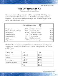 Kitchen Math Measuring Worksheet Kitchen Math Worksheets Garpuub Matematika