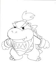 Printable bowser jr coloring pages. Bowser S Castle Coloring Page Novocom Top
