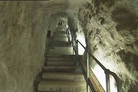 Image result for stairs inside a cave