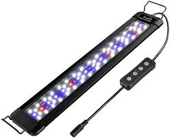 Amazon Com Mingdak Led Aquarium Fish Tank Light Fixture Full Spectrum Lighting For Freshwater Planted Aquariums Slim Thin Aluminum Housing Extendable Brackets Fit 18 To 24 Fish Tank Pet Supplies