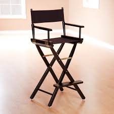 30 Director S Chair Black Frame Black Canvas Walmart Com Directors Chair Chair Bar Height