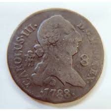 carlos III,carolus,maravedis,maravedies,8,ceca,segovia,cobre,